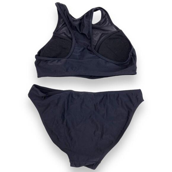 Apollo Swimwear 2 Piece Swim Set Black Halter and Bikini Swim Suit Sz. S - Picture 2 of 7